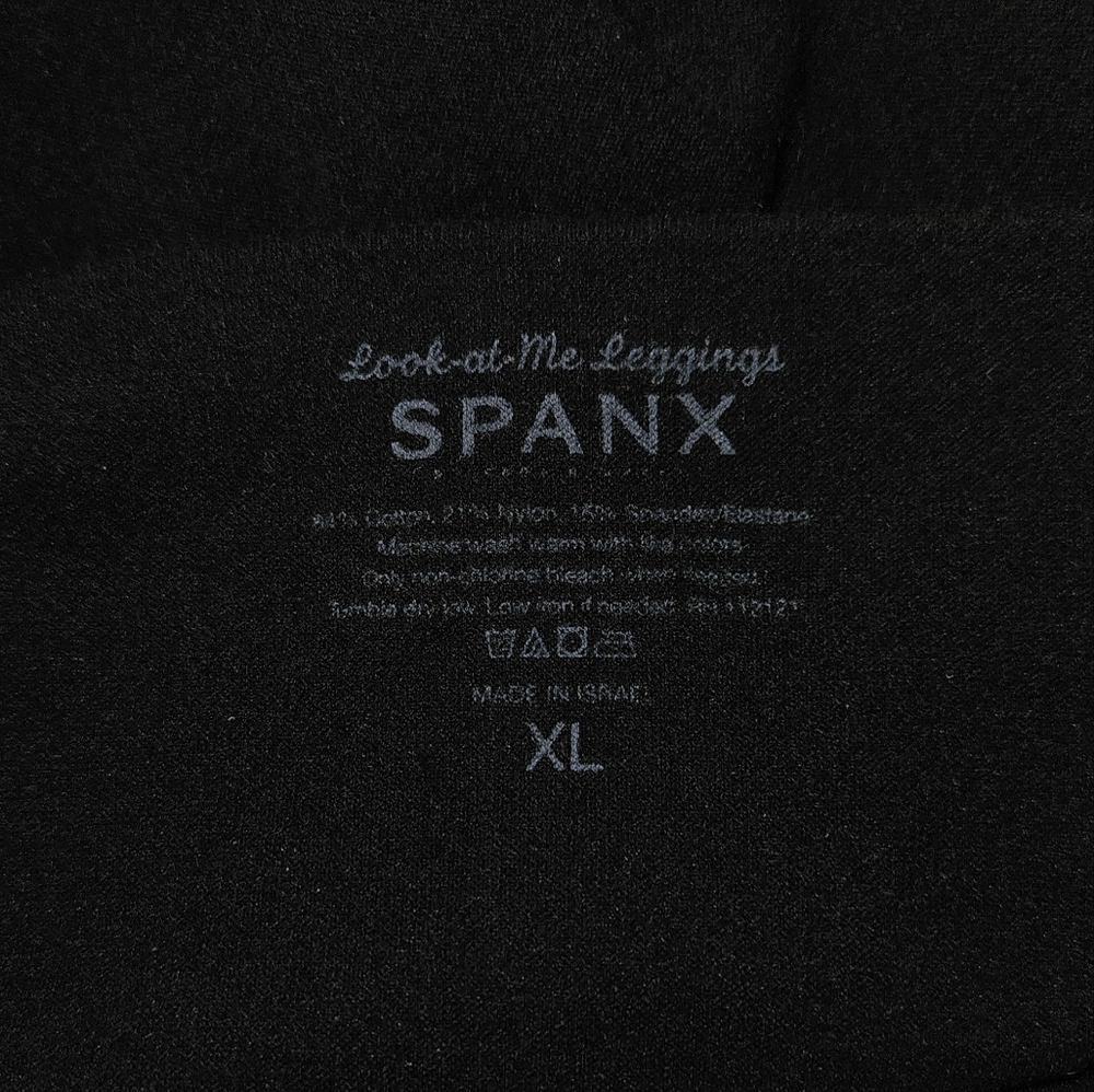 Spanx Look At Me Seamless Solid Black Leggings - image 5